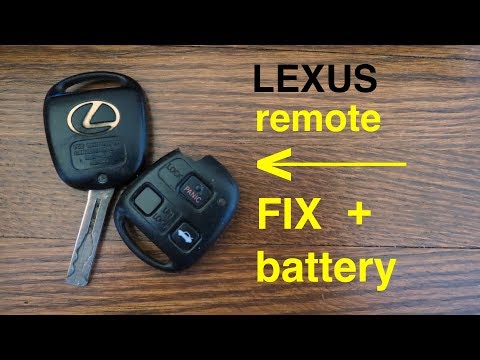 How to ● Lexus Key Fob Remote Keyless Battery Change/Replace and Broken Casing