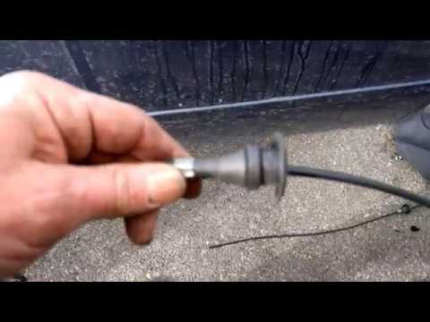 How to replace a BMW hood latch cable video