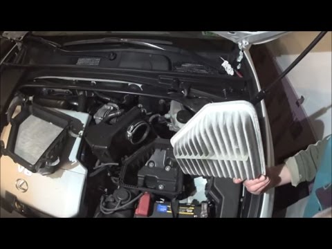 Lexus ES350 engine air filter replacement