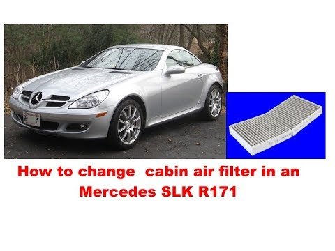How to change cabin air filter in a Mercedes SLK R171
