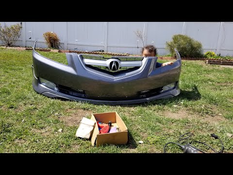 HOW TO REMOVE OR REPLACE ACURA TL FRONT BUMPER WITH OR WITHOUT ASPEC KIT TUTORIAL 4
