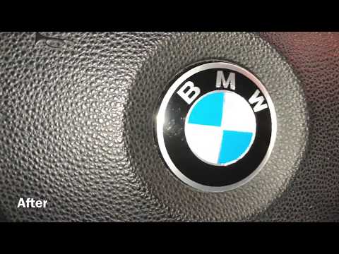 BMW Steering wheel 45mm logo emblem badge replacement repair E90