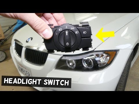 HOW TO REMOVE AND REPLACE HEADLIGHT SWITCH ON BMW E90 E92 E91 E93 2