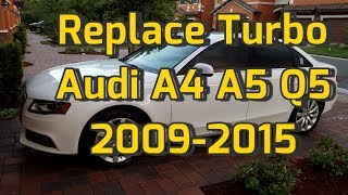 Replace Turbo Audi A4 A5 Q5 B8 Turbocharger K03 Replacement 6